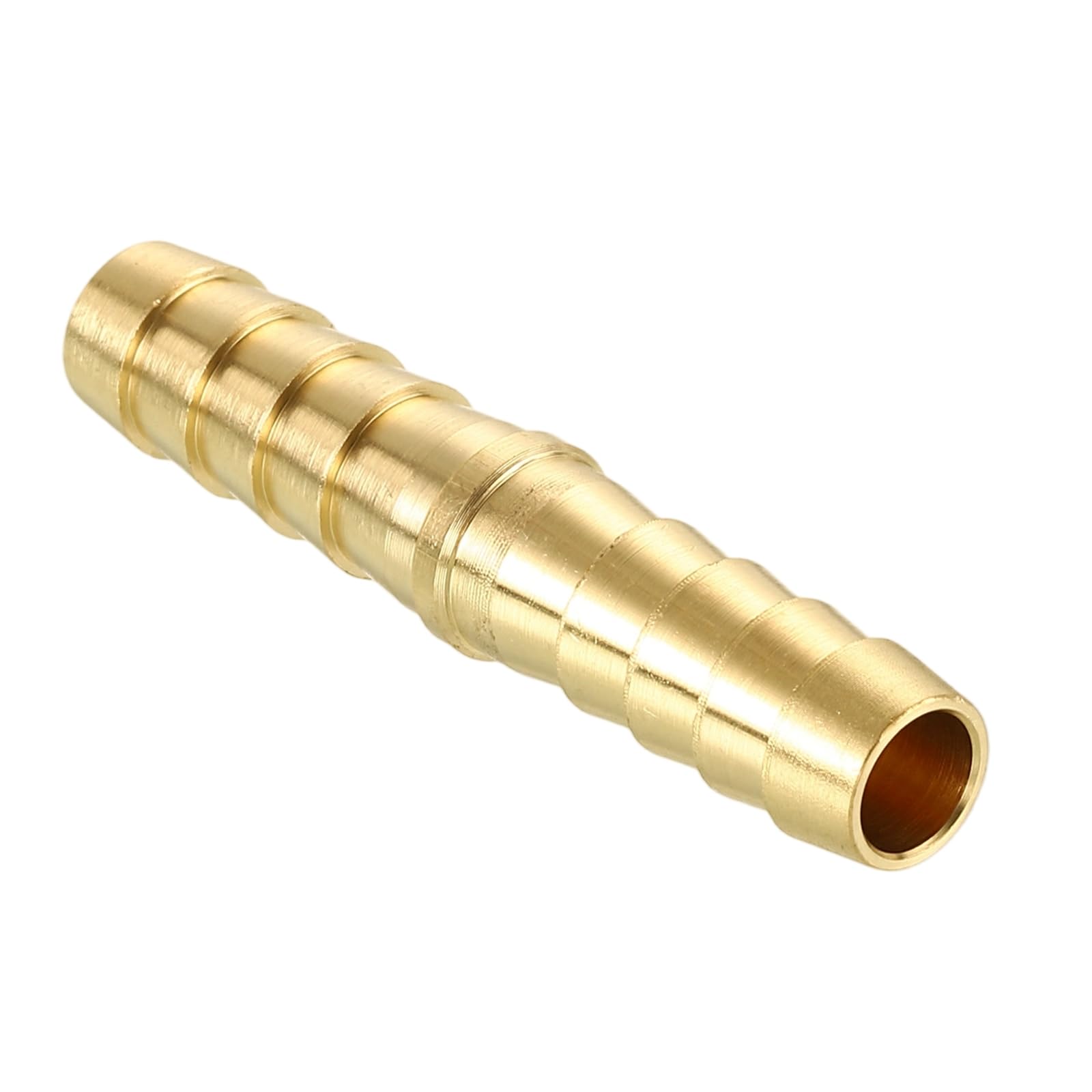 sourcing map 1pcs 6mm to 4mm Brass Hose Barb Fitting Metals Splicer Mender for 3D Printing, Air Compressor, CNC Machine, Dies — image 1