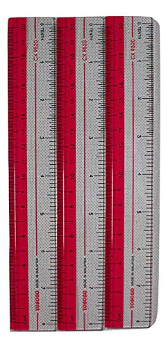 8 Inch Rulers | 20 Cm Rulers | Transparent Plastic Ruler | Pack Of 12 Of Premium Quality Rulers | Yellow, Green, Red And Blue #TOP6