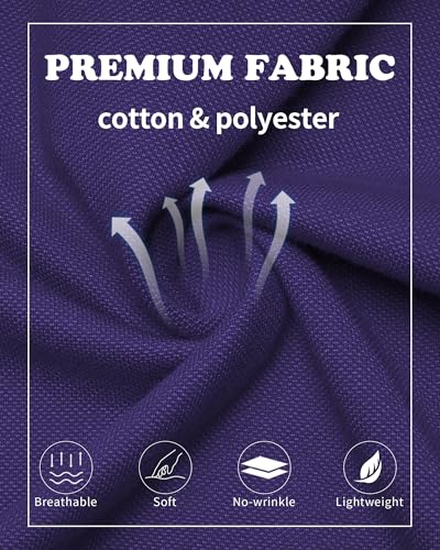 QBK Toddler to Youth Boys' School Uniform Pique Polo Kids Short Sleeve Collared Golf Shirt4