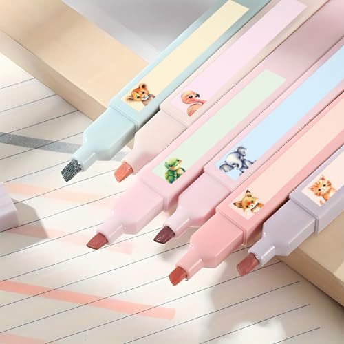 COLOFALLA 200 Stücke 4.6x0.7cm Namensaufkleber Kinder Namensaufkleber Schule Namensetiketten Schule Namensetiketten zum Beschriften für Stifte Einschulung Geschenk Namen Etiketten (Tiere)