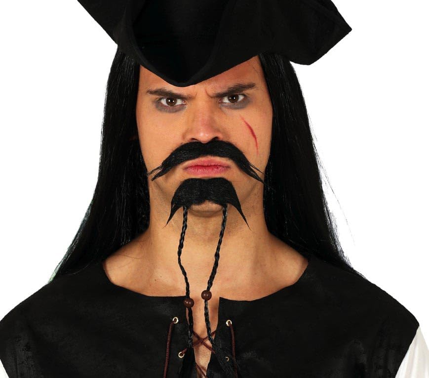 Festas GUIRCA Bigode e botão pirata