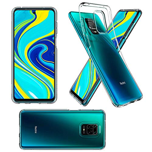 Image of Combo Soft Clear TPU Back Case Cover with Hammer Proof Impossible Film Screen Protector [Not a Tempered Glass] Screen Guard for Mi Redmi Note 9 Pro /Redmi Note 9 Pro Max /Poco M2 Pro