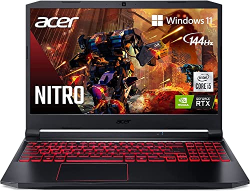 Acer Nitro 5 Gaming Laptop | 15.6' FHD 144Hz IPS Display | Intel Core i5-10300H | NVIDIA GeForce RTX 3050 | 16GB DDR4 | 1TB NVMe SSD | Intel Wi-Fi 6 | Backlit Keyboard