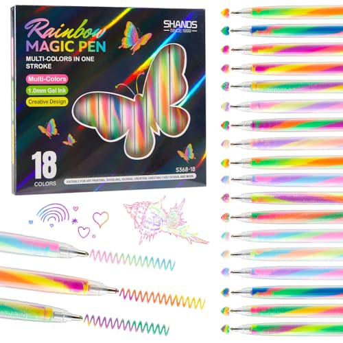 18 Piezas Rotuladores de Gel Mágicos que Cambian de Color,