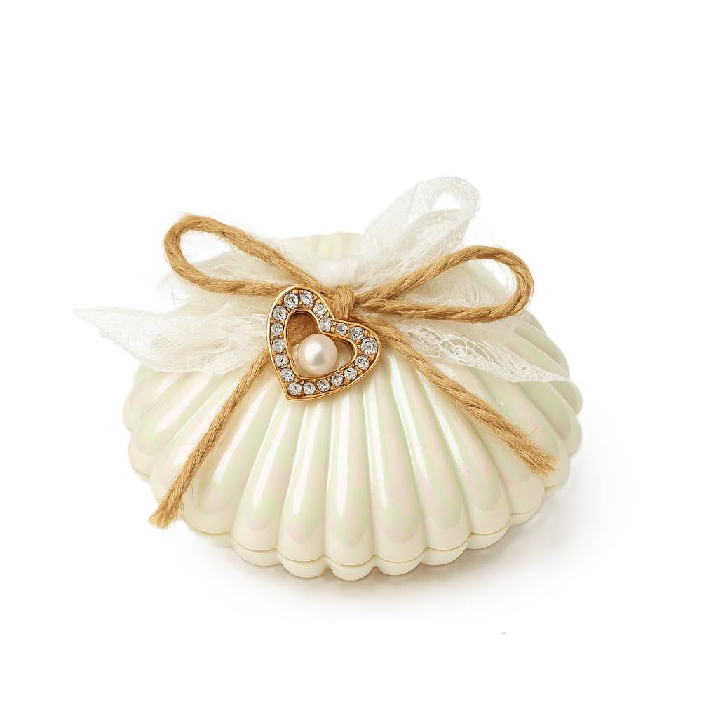 Vrindavanstore.in Gift Box Pearl Shell | Multi-Purpose Return Gift Box for Wedding, Birthday & Parties | Premium Ring Box for Engagement | Candy for Hampers | Decorative Mini Gifting Box-image-25