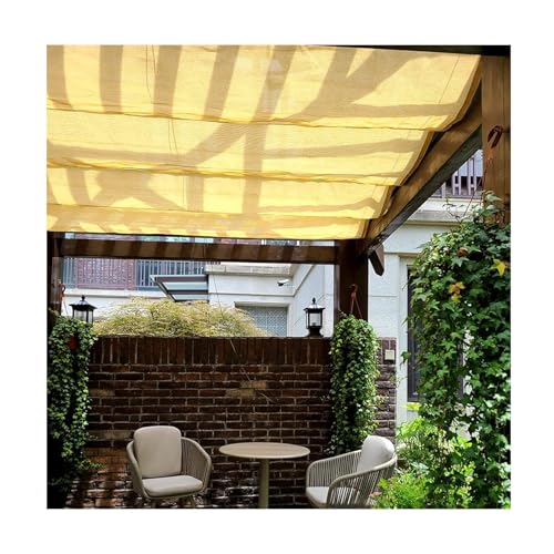 Toldo retráctil para pérgola que evita charcos en el porche y elimina el calor de la terraza