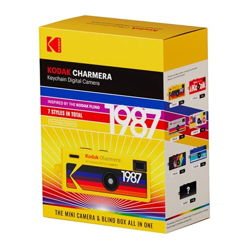 Image of Kodak Charmera Key Chain Digital Camera (Random Style Blind Box, Single Camera) with 32GB Memory Card Bundle (2 Items) | Blind-Box Retro Keychain Camera, 1.6MP, 30fps Video, USB-C Recharge, Microsd Slot, Includes 32GB Class 10 Card