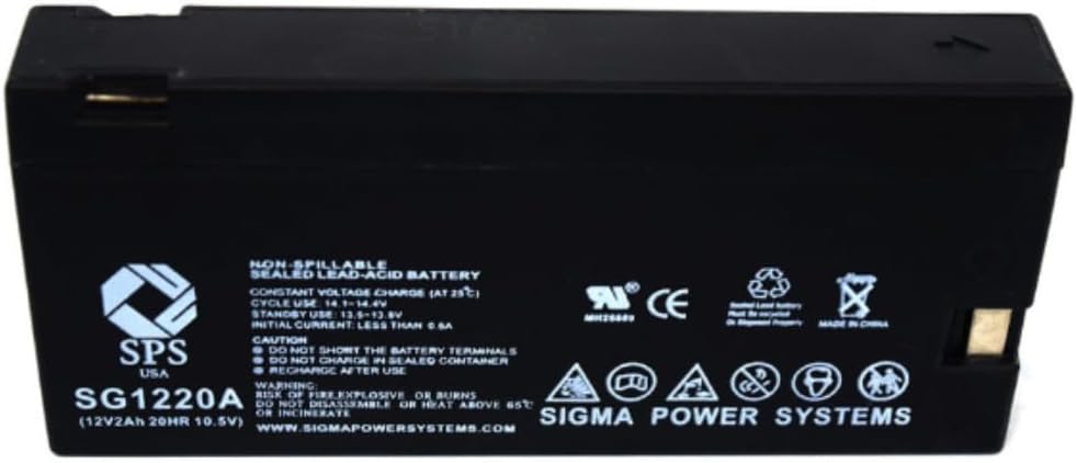 SPS Brand 12V 2Ah Replacement for Panasonic Camcorders PV-BP50 (Camcorder Battery) (1 Pack)