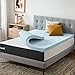 LUCID 3-inch Gel Memory Foam Mattress Topper - Queen