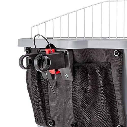 Ferplast Fahrradkorb Hundekorb für Fahrrad kleine Hunde Atlas Bike 20 Rapid, kleine Hunde bis 7 kg mit waschbarem Kissen, Transportbox für Haustiere, 47 x 35,5 x 34,5 cm, grau