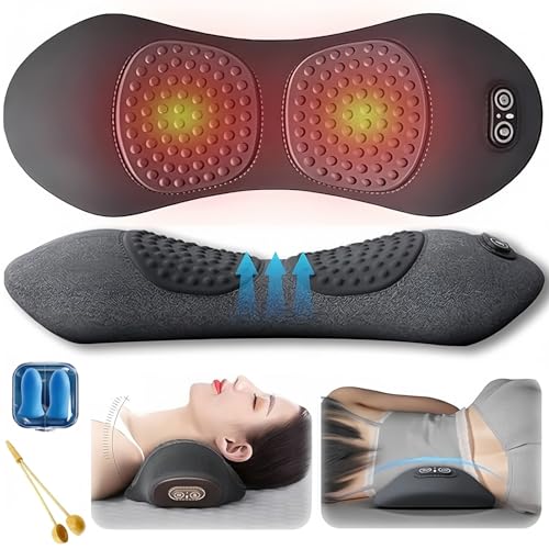 2026 Ergopur 3-Zonen Ergoflow Tiefenmassagegerät Ergo Pur Rücken mit Erwärmung Vibration & Traktion 3 Zonen Ergo Flow Tiefenmassagegerät Muskeln Entspannen(Klassisches Grau USB)