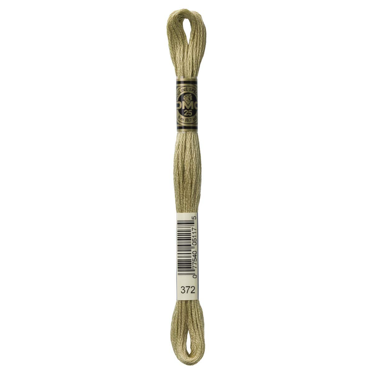 DMC Embroidery Floss Mouline Stranded Cotton Thread for Hand Embroidery and Sewing - Colour No: 372-3 x 8m Skeins