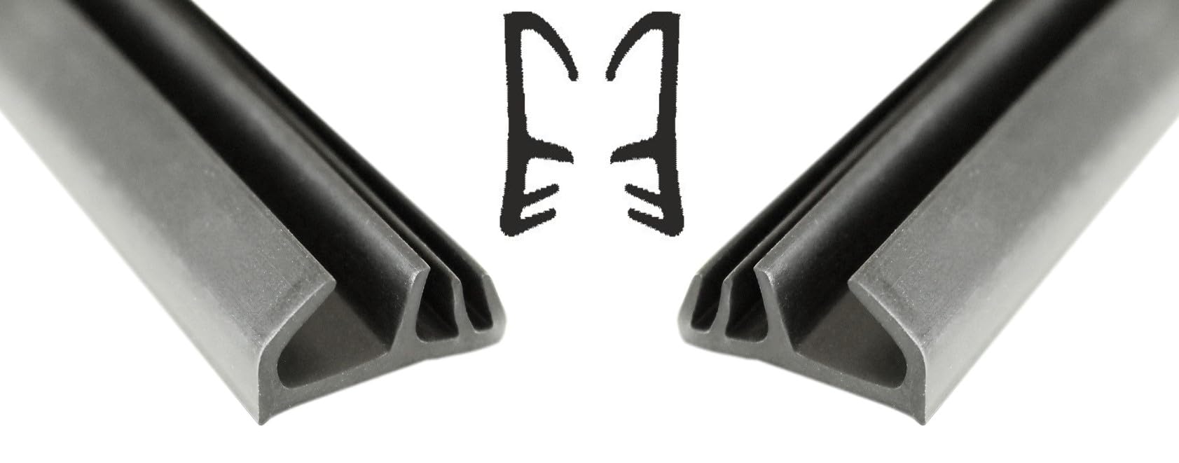 SN-TEC Holzfensterdichtung/Renovierungsdichtung/Fenstergummi SD 2483 für 2,5 bis 5,5 mm Nut für Holz Fenster, Farbe: schwarz (20 Meter)
