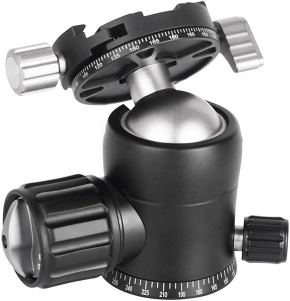 Aluminum Alloy Panoramic Tripod Head with Large Load Capacity for Stable Operation, Accurate Positioning, and Universal Compatibility for Most Tripods (35mm)