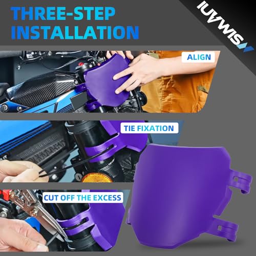 Image of Electric Dirt Bike Number Plate Front License for Surron Sur Ron LBX Tuttio Talaria Sting MX3 /R MX4 Talaria XXX E-Ride Pro SR S SS 2.0 3.0 Tutti Soleil 01 Rawrr Mantis Ebox ETM RTR Purple