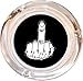 Middle Finger Glass Ashtray - 4â€