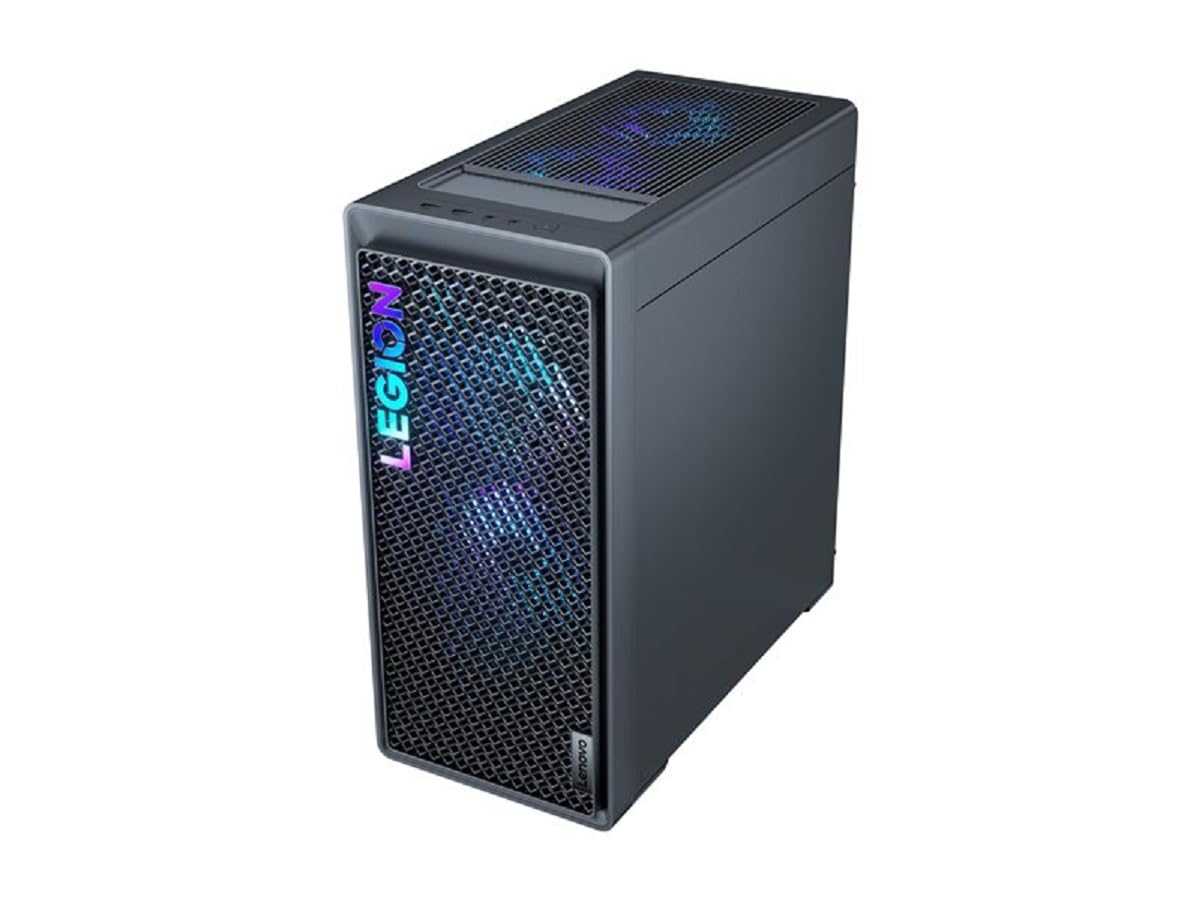 Lenovo Legion Tower 5 Komputer stacjonarny dla graczy, Intel Core i7 14650HX, 16 GB RAM, 1 TB SSD, NVIDIA GeForce RTX 4060, Windows 11 Home, QWERTZ, szary, 3 miesiące Premium Care