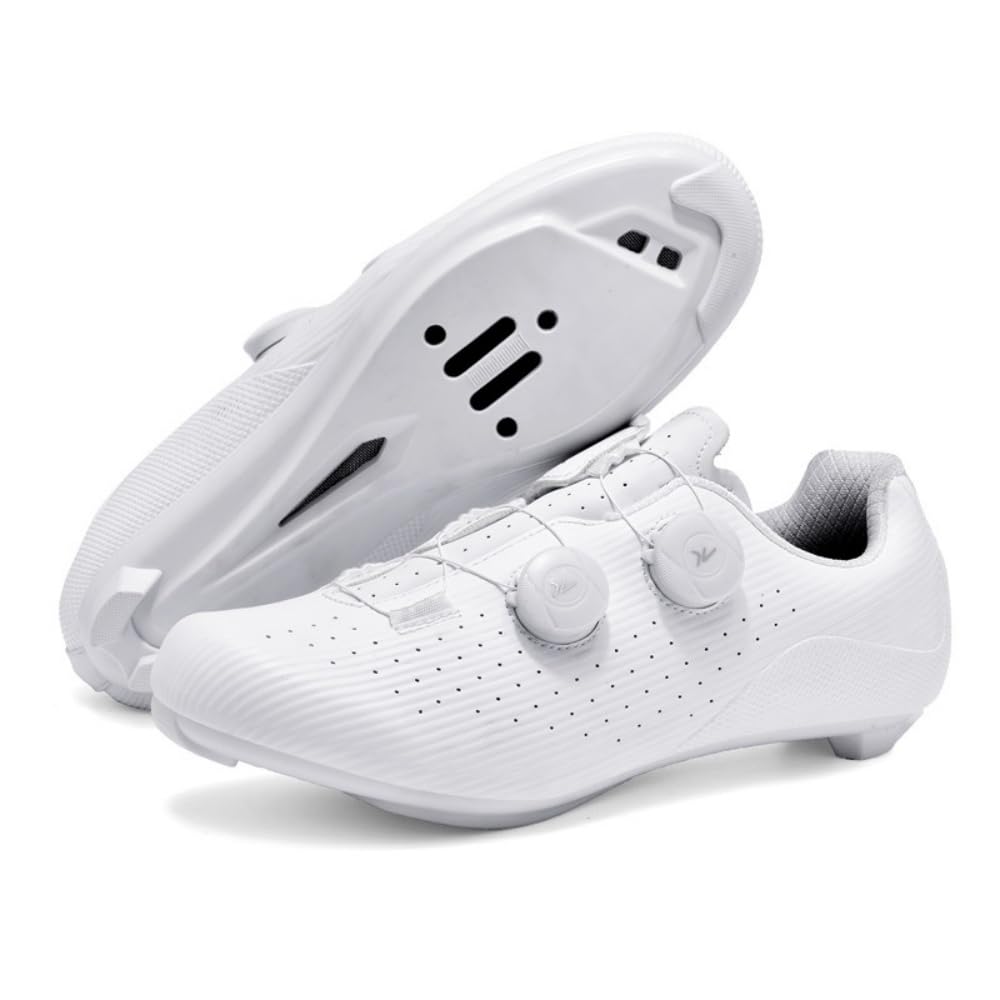 Mateju Zapatilla de Ciclismo Hombre Mujer, Zapatillas Ciclismo Carretera Exterior Compatibles con SPD-SL Lock System, Adulto Zapatos Bicicleta Estatica