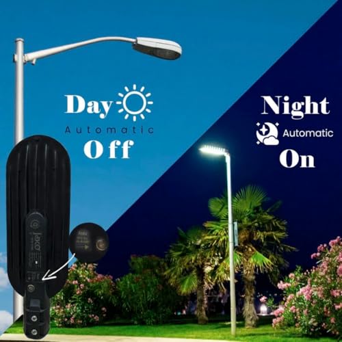 Image of 36W LED Street Light with Auto On /Off Sensor | Dusk to Dawn Outdoor Light | IP65 Waterproof & Dustproof | BIS Approved | Polycarbonate Body | Energy Efficient Street Lamp | Corded Electric