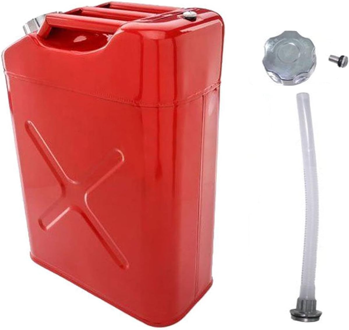 Metal Gas Can Tank Can Fuel Can Power Emergency Backup Tank with Flexible Spout