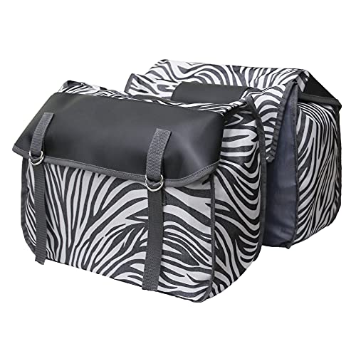 Sacoche étanche pour selle arrière de vélo Hebey motif zèbre 33x2,5x43,2 cm