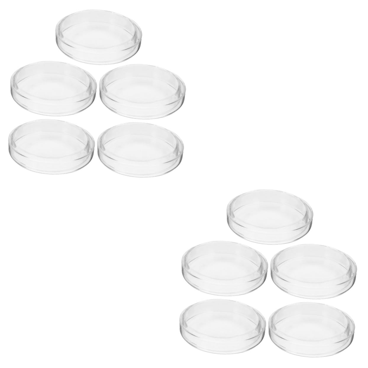 iplusmile 10piezas Placas De Cultivo Transparentes Para Laboratorio Dish Para Cultivo Celular y Experimentos Resistente y Fácil De Limpiar