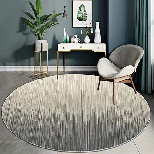 Tapis rond lavable style abstrait moderne pour le salon