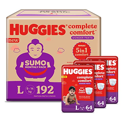 Image of Huggies Wonder Pants Diapers Sumo Pack, Large (192 Count) & Mamaearth Natural Repellent Mosquito Patches For Babies with 12 Hour Protection,White,Pack of 1