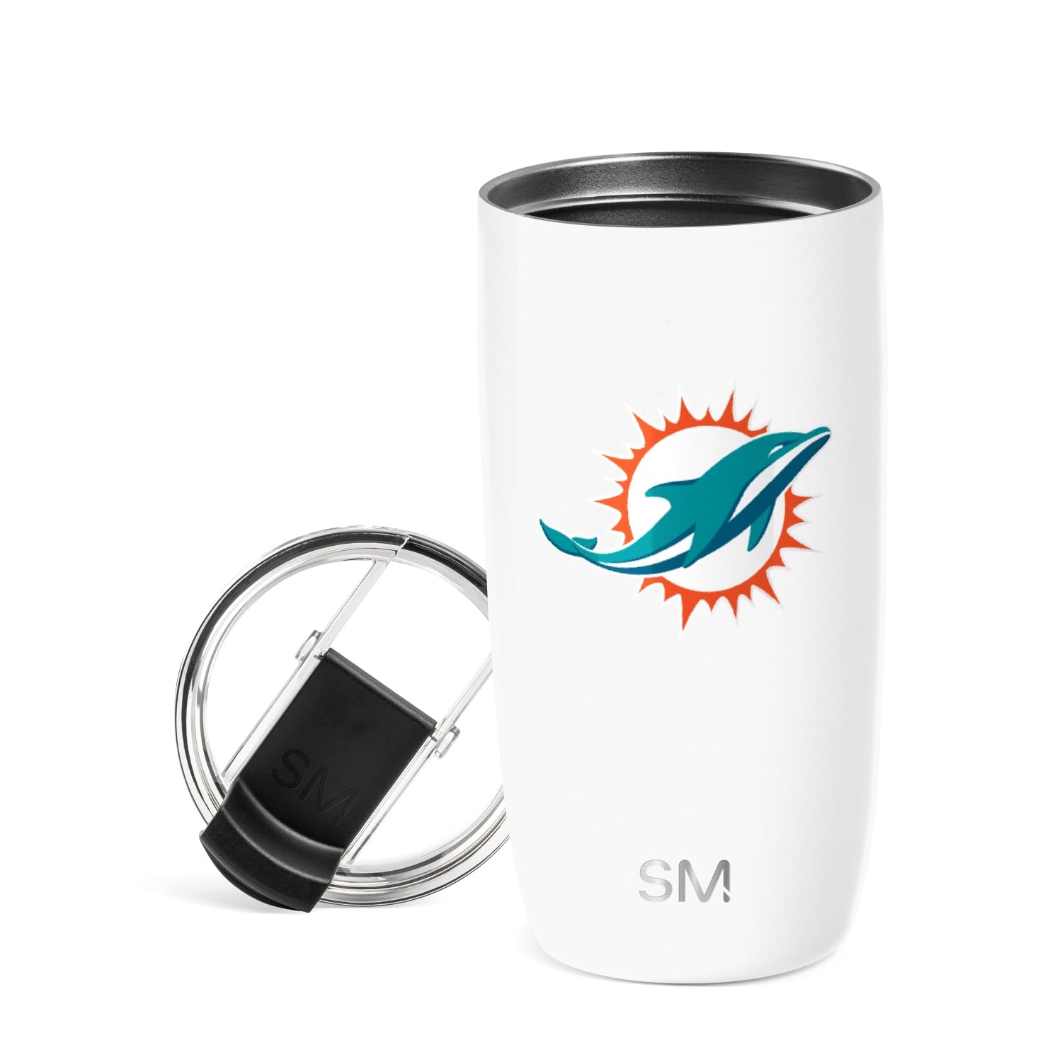 Simple Modern Miami Dolphins Coffee Mug with Flip Lid | 16oz | NFL | Voyager Officially L…