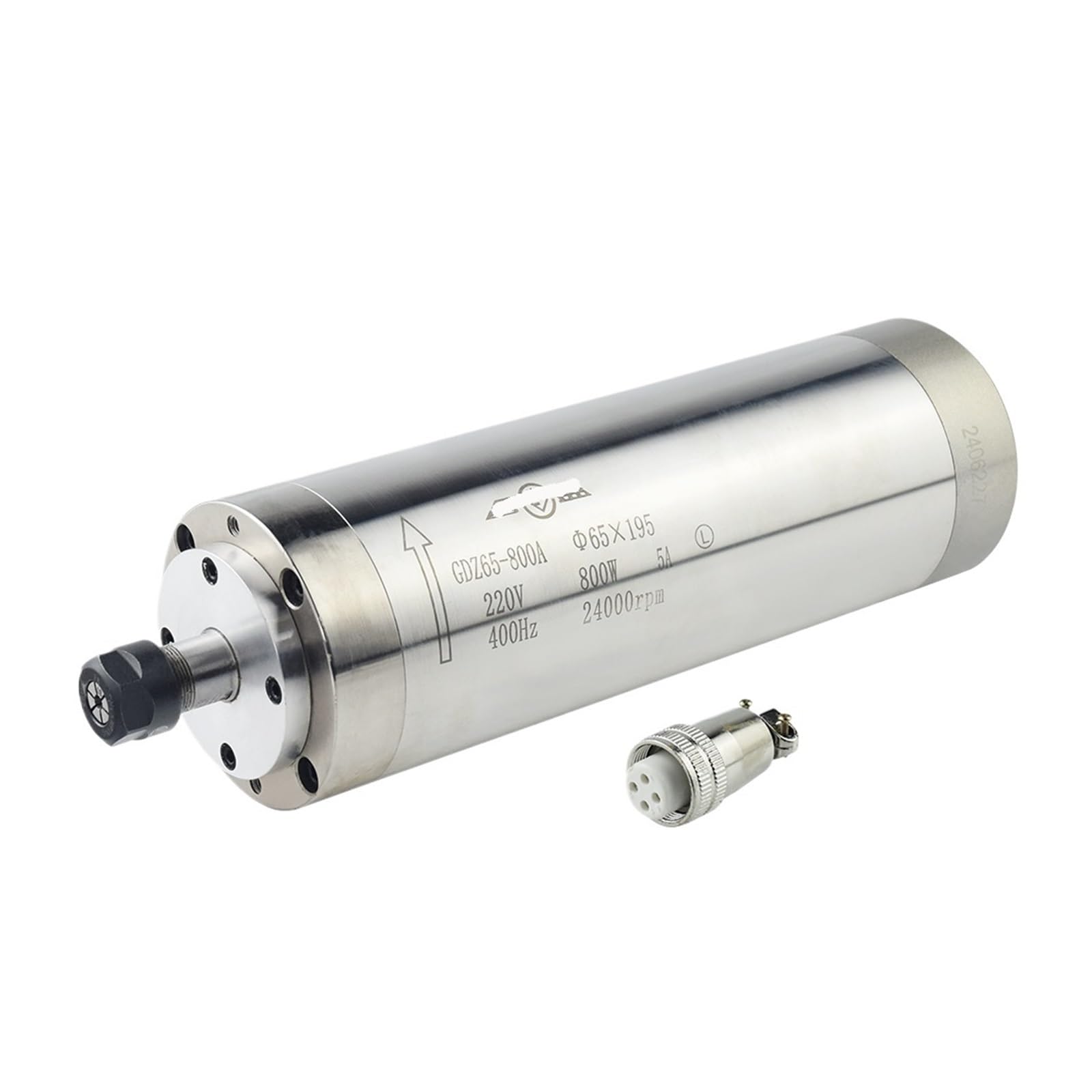 Moteur de broche refroidi par eau 800W silencieux à 4 roulements ER11
