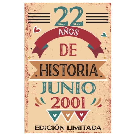 22 Años De Historia Junio 2001: Libro de visitas, cuaderno, 110 páginas de felicitaciones, idea de regalo, regalo Para la esposa, novia, mujer, La madre