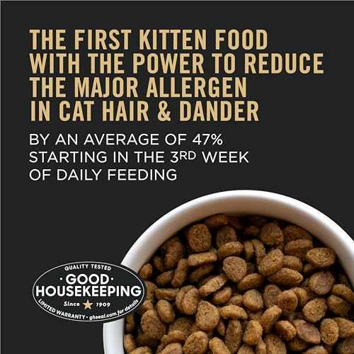 Image of Purina Pro Plan LiveClear Dry Kitten Food, Chicken & Rice, 3.2 lb Bag