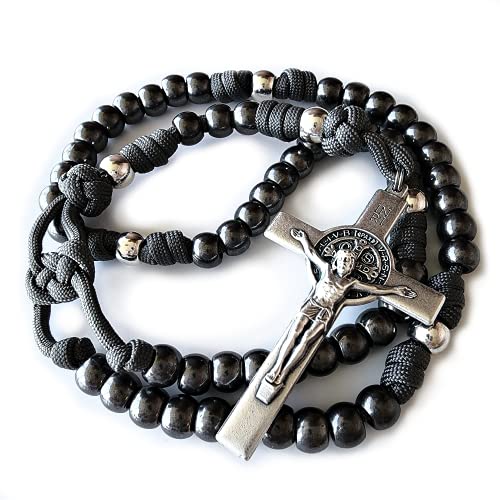 Rugged Rosaries® ASHES to ASHES Catholic Rosary with Metal Beads - Strong Handmade