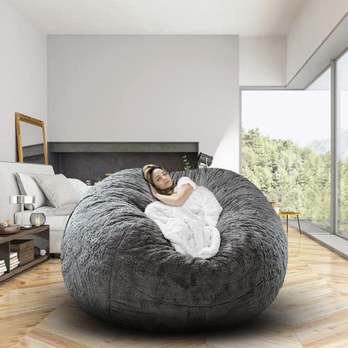 Ziokok 6Ft Bean Bag Chair Cover No Filler #TOP1