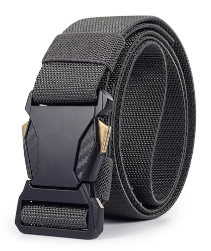 Tactical Belt Men Gun-Belt - Military Hiking Rigger Web Work Belt