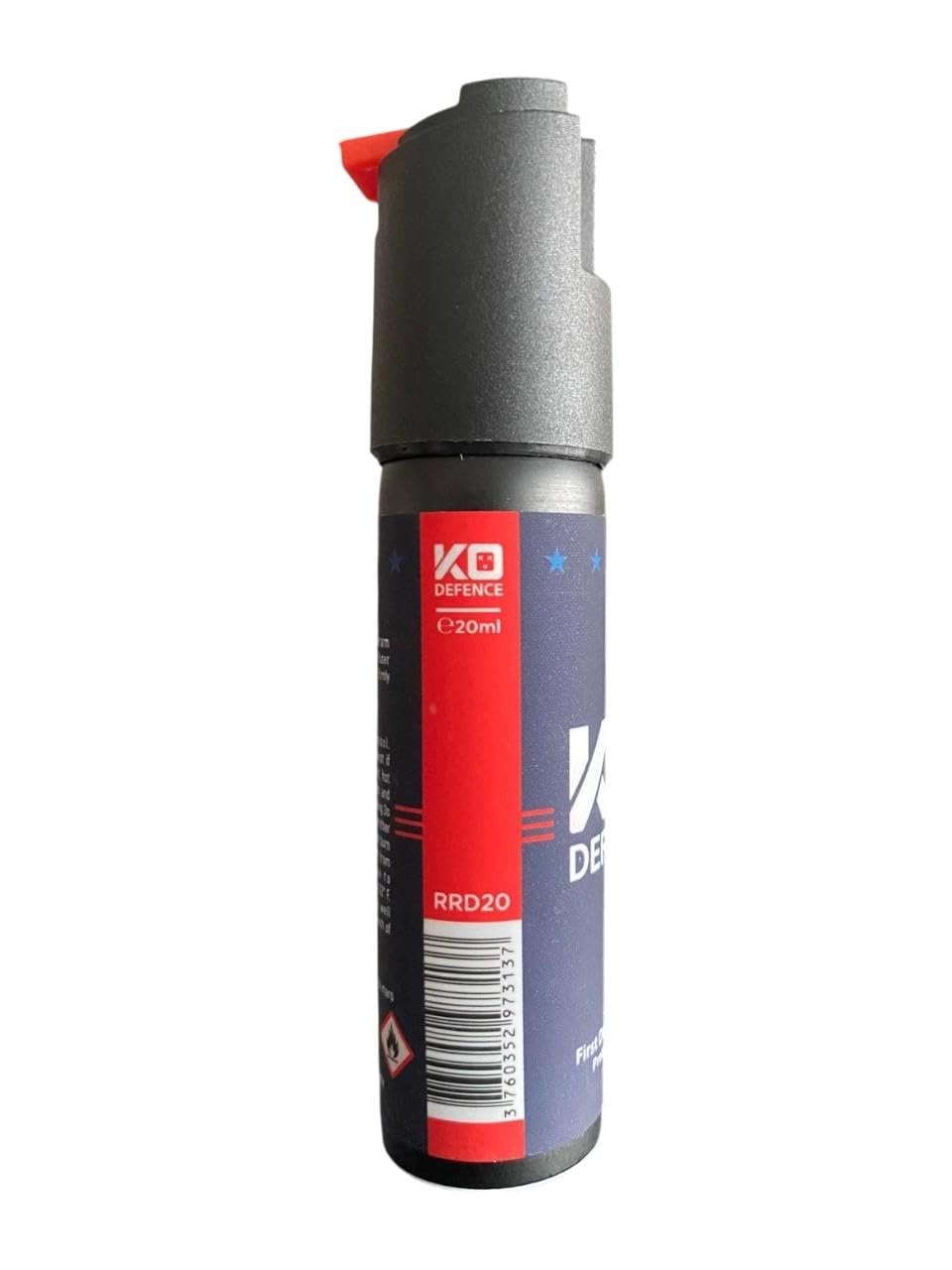 KO Defence 20 ml – la soluzione definitiva per la sicurezza immediata – efficace, rapido – consente di fermare e identificare – gel espansivo in schiuma – portata di 4 metri – 100 % legale nel porto e