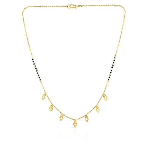 22 KT (916) purity Yellow Gold Mangalsutra SGREC118_Y_16 for Women