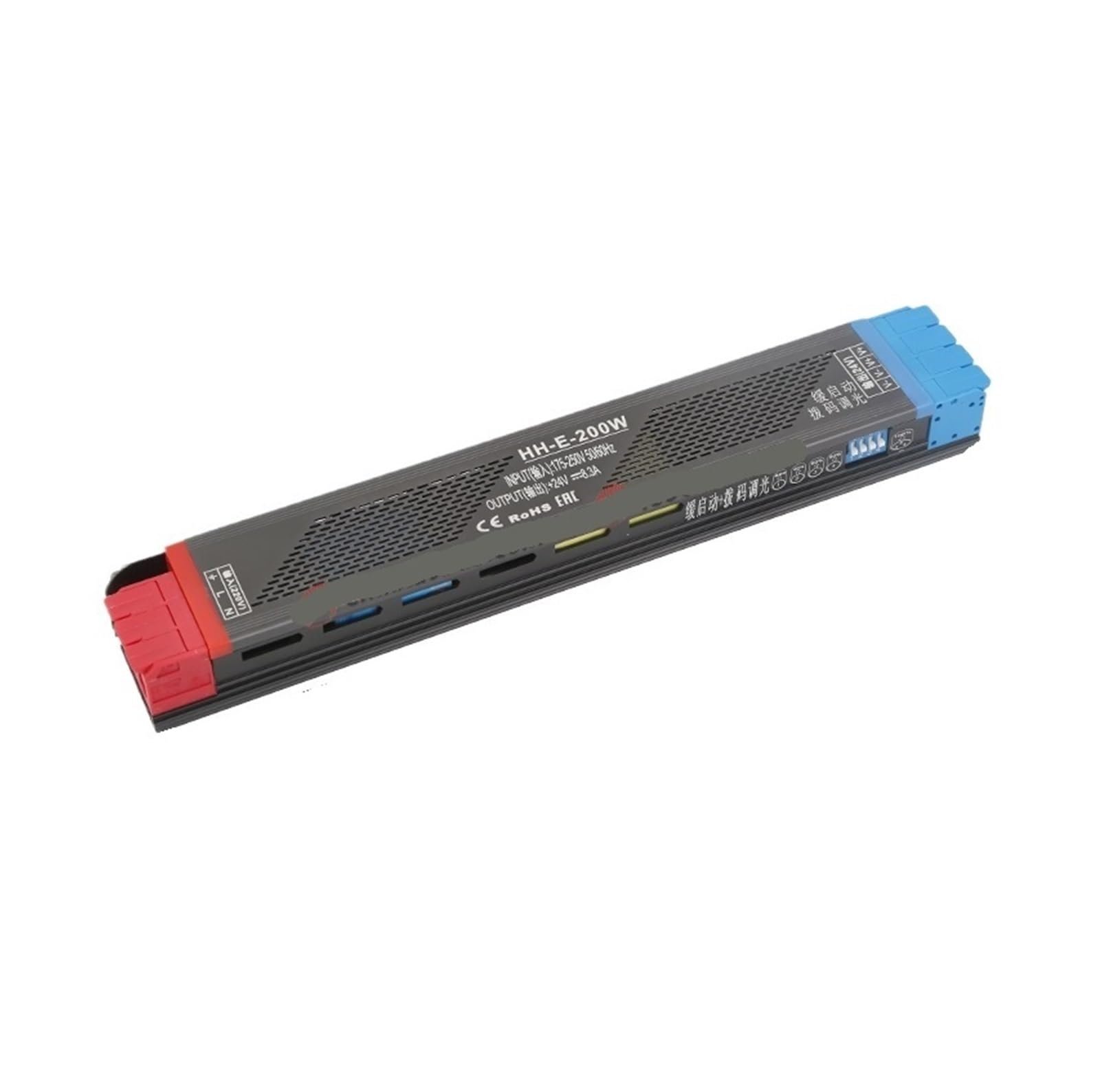 Transformateur DC24V 200W extra plat pour bande LED graduable