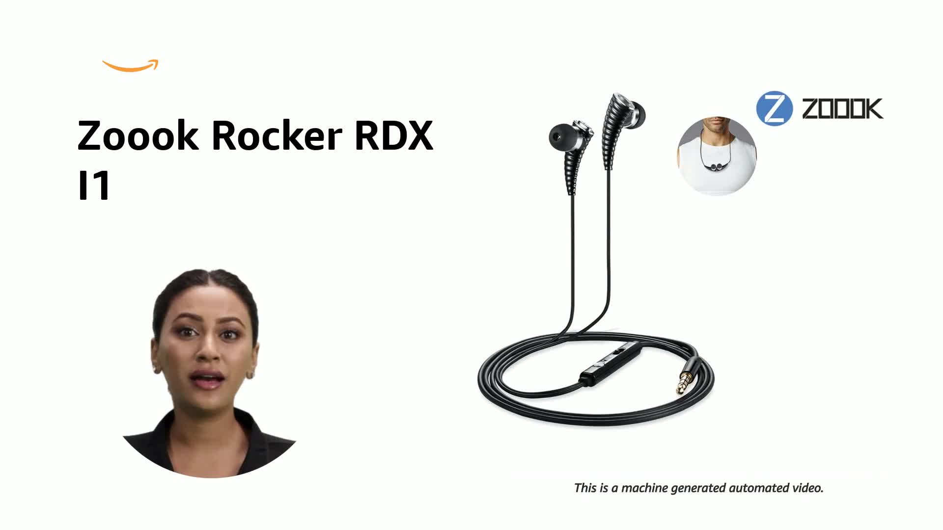 Zoook Rocker RDX I1 In Ear Wearable Earphones with Mic (Black