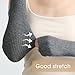 COOLJOB Wool Blend Arm Warmers for Women Knitted Warm Long Fingerless Gloves Winter Soft Stretchy Mittens with Thumb Hole Gray