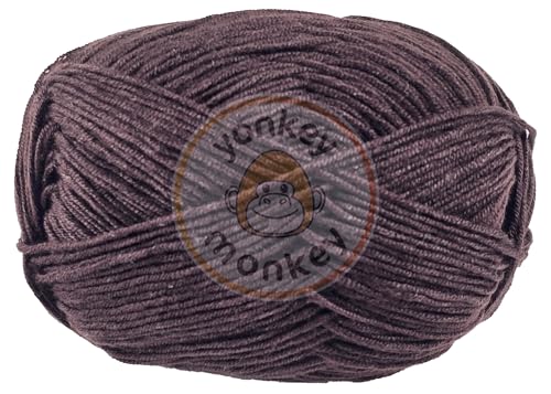 Image of 10-Pack of Yonkey Monkey 500 Grams Yarn - 70% Rayon derived from Bamboo, 30% Cotton - Imported - Brown 9036