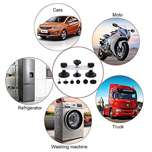 YOOHE 22PCS Auto Body Paintless Dent Removal Tools Kit Bridge Dent Puller Kits with Hot Melt Glue Gun and Glue Sticks