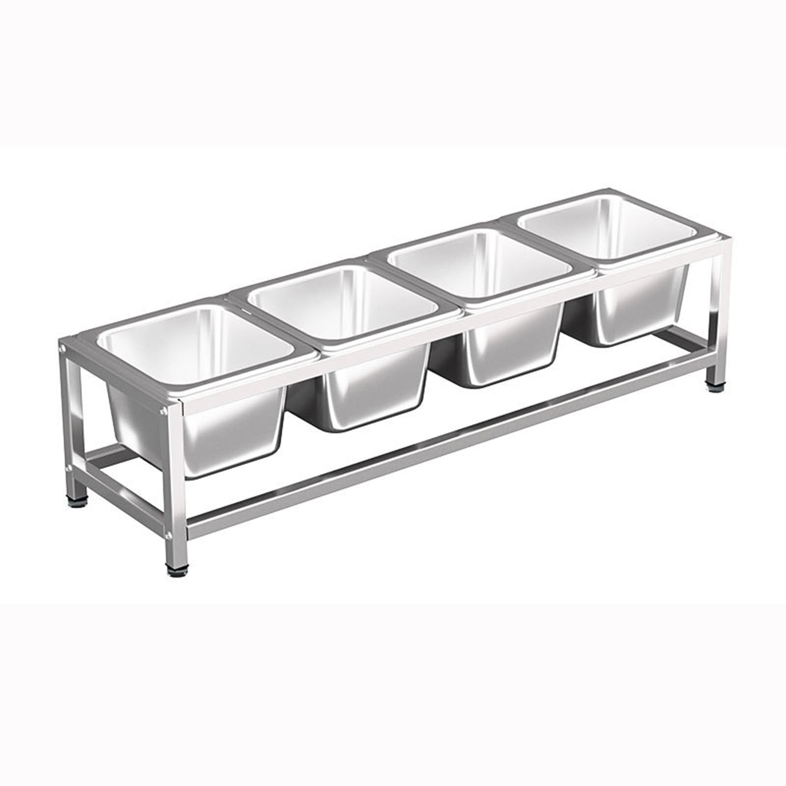 Étagère à condiments en acier inoxydable au design épuré pour sublimer votre buffet de cuisine