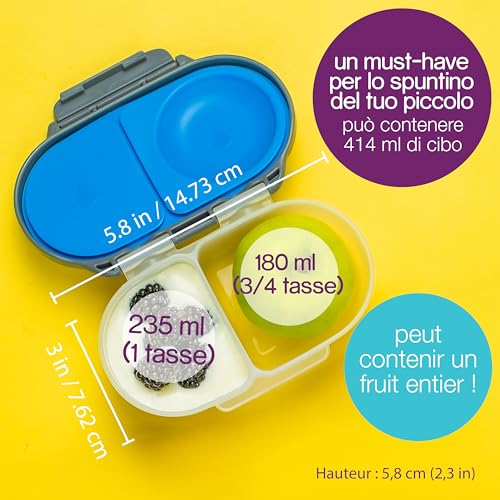 Boite à collation b.box enfant avec 2 compartiments étanches - 8