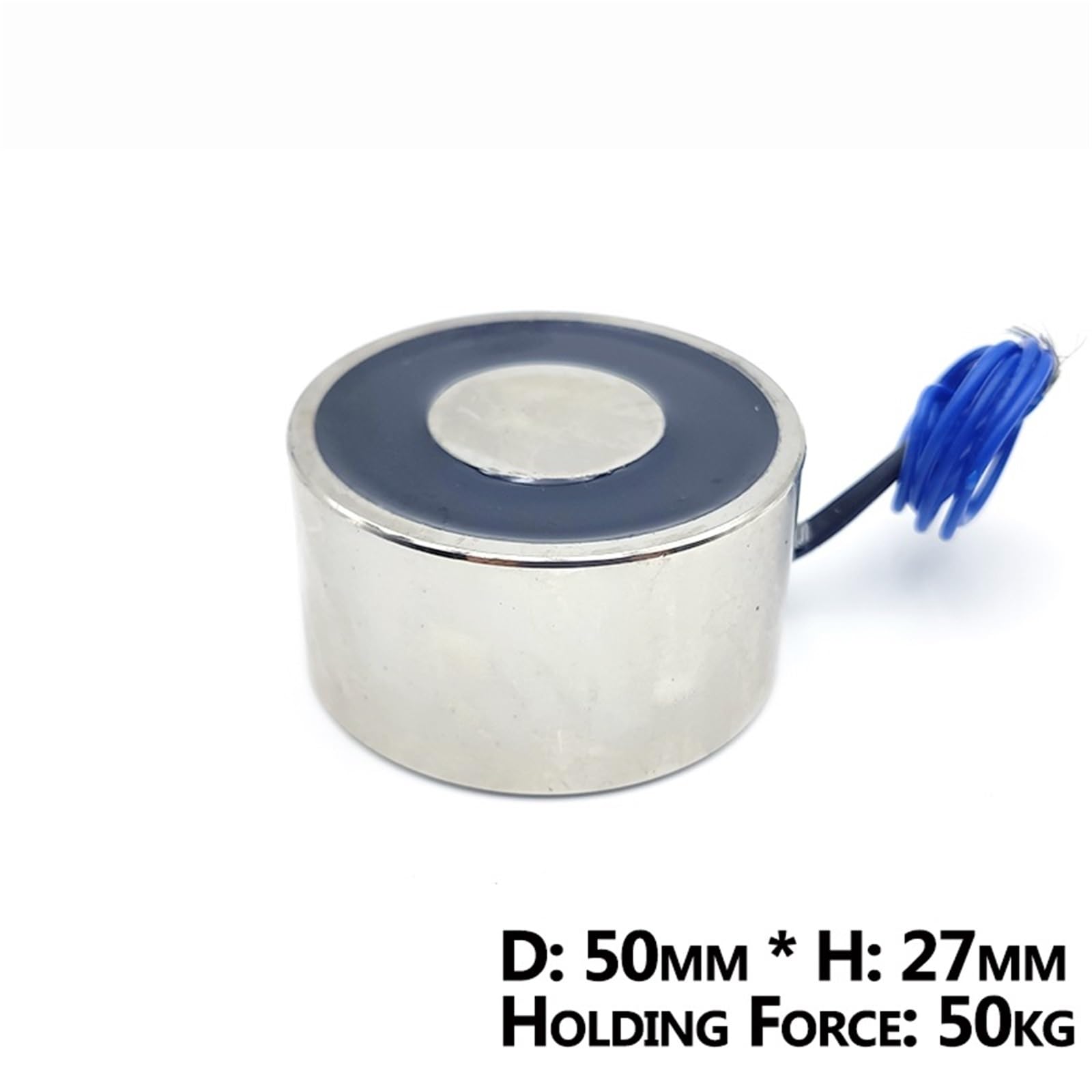 Magnesy elektryczne 50/27 DC 6 V, 12 V, 24 V, 50 kg/500 N, elektromagnetyczne przyssawki, 1 szt. (DC 24V)