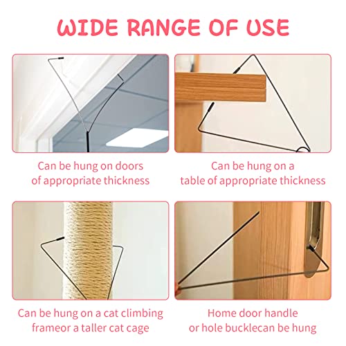 6 Stück Interaktives Katzenspielzeug Katzenspielzeug Selbstbeschäftigung Katzenspielzeug mit Federn Hängende Türrahmen Hängendes Katzenspielzeug Set für Katzenauslauf und Gegen Langeweile – Bild 5
