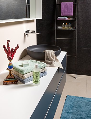 Möve Loft tufted bath mat 60 x 100 cm made of 100% cotton, Graphite