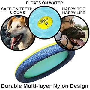 Funsparks Easy Disk Dog Flying Disc  Interactive Dog Fetch Toy  Durable and Easy on the Teeth  Simple to Toss  Lightweight Puppy Toy  Floats on Water  Cucciolini Doodles Funsparks easy disk dog flying disc  interactive dog fetch toy  durable and easy on the teeth  simple to toss  lightweight puppy toy  floats on water   cucciolini doodles