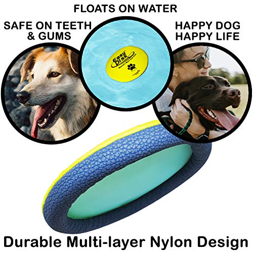 Funsparks Easy Disk Dog Flying Disc  Interactive Dog Fetch Toy  Durable and Easy on the Teeth  Simple to Toss  Lightweight Puppy Toy  Floats on Water  Cucciolini Doodles Funsparks easy disk dog flying disc  interactive dog fetch toy  durable and easy on the teeth  simple to toss  lightweight puppy toy  floats on water   cucciolini doodles