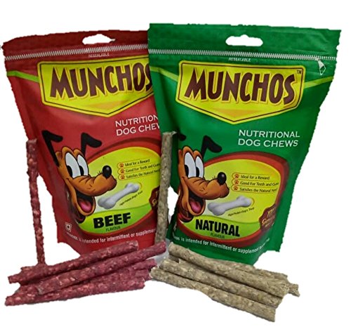 Munchos Combo Offer Beef Sticks for Dogs 450gm + Natural Sticks 450gm (Pack of 2) (B07DCV8B2Z) Amazon Price History, Amazon Price Tracker